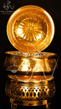 6ltr Pvd Gold Yodha Chafing Dish