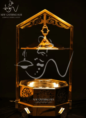 PVD GOLD HEXAGON CHAFER 5LTR