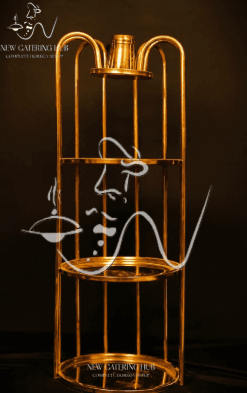 SS PVD GOLD PLATE & BOWL STAND