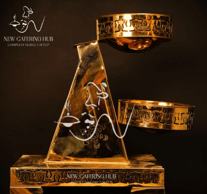 TWO TIER SALAD STAND